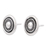 Sterling silver stud earrings, 'Olé' - Handcrafted Sterling Silver Sombrero Motif Stud Earrings