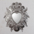 Tin wall mirror, 'Reflective Heart' - Heart-Shaped Tin Wall Mirror from Mexico thumbail