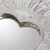 Tin wall mirror, 'Reflective Heart' - Heart-Shaped Tin Wall Mirror from Mexico (image 2c) thumbail