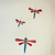 Tin wall art, 'Dragonfly Family in Blue' (set of 3) - Tin Dragonfly Wall Art in Blue from Mexico (Set of 3) (image 2b) thumbail