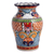 Keramische dekorative Vase, 'Talavera Dream'. - Handgemalte Keramik-Dekorvase Talavera aus Mexiko