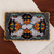 Ceramic platter, 'Zacatlan Flowers' - Floral Talavera Style Ceramic Platter from Mexico (image p346904) thumbail