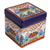 Caja decorativa de cerámica, 'Dulce Talavera' - Caja decorativa de cerámica estilo Talavera de México