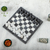 Marble and onyx chess set, 'Sophisticated Challenge' - Grey and White Marble and Onyx Chess Set (image 2b) thumbail