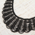 Glass beaded pendant necklace, 'Black Bead Waves' - Glass Beaded Pendant Necklace in Black from Mexico (image 2b) thumbail