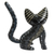 Wood alebrije figurine, 'Black Fox' - Wood Alebrije Fox Figurine in Black from Mexico (image 2e) thumbail