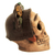 Keramikfigur - Handgefertigte Totenkopffigur aus Keramik zu Ehren von Frida Kahlo