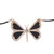 Ceramic pendant necklace, 'Talavera Butterfly' - Talavera Ceramic Butterfly Pendant Necklace from Mexico