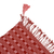 Cotton scarf, 'Subtle Movement in Red' - Brick Red and Pink Handwoven Fringed Scarf with Tassels (image 2c) thumbail