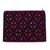Cotton cosmetic bag, 'Nocturnal Dreams' - Cotton Cosmetic Bag in Amethyst and Black from Mexico (image 2a) thumbail