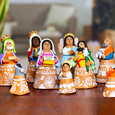 Ceramic nativity scene, Nativity Bells (11 pieces)