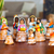 Ceramic nativity scene, 'Nativity Scene Bells' (11 pieces) - Handcrafted Ceramic Nativity Scene Bells (11 pieces) thumbail