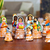Ceramic nativity scene, 'Nativity Bells' (11 pieces) - Handcrafted Ceramic Nativity Scene Bells (11 pieces)