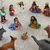 Ceramic nativity scene, 'Glorious Gathering' (15 piece) - Handcrafted Colorful Ceramic Nativity Scene (15 piece) (image 2b) thumbail