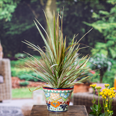 Ceramic flower pot, Sunlit Garden (6.5 inch)