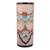Ceramic vase, 'Garden Grandeur' - Talavera Style Floral Trellis and Dot Motif Ceramic Vase (image 2a) thumbail