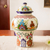 Ceramic decorative vase, 'Talavera Beauty' - Hand-Painted Talavera-Style Ceramic Decorative Vase thumbail
