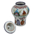 Ceramic decorative vase, 'Talavera Beauty' - Hand-Painted Talavera-Style Ceramic Decorative Vase (image 2b) thumbail