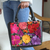 Cotton accent leather handbag, 'Bouquet of Flowers' - Floral Cotton Accent Leather Handbag from Mexico (image 2) thumbail