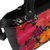 Cotton accent leather handbag, 'Bouquet of Flowers' - Floral Cotton Accent Leather Handbag from Mexico