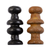 Marble chess set, 'Earthen Challenge' - Brown and Black Marble Chess Set Crafted in Mexico (image 2d) thumbail
