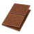 Leather document wallet, 'Sleek Style in Brown' - Handcrafted Leather Document Wallet in Brown from Mexico