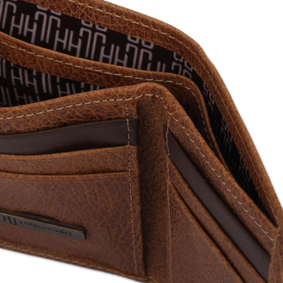 Ledergeldbörse - Handgefertigte Lederbrieftasche in Braun aus Mexiko