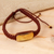 Amber pendant bracelet, 'Ancient Desire in Brown' - Amber Pendant Bracelet in Brown from Mexico (image 2) thumbail