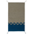 Wool area rug, 'Under the Sea' (2x3) - Wool Area Rug in Azure and Khaki from Mexico (2x3)
