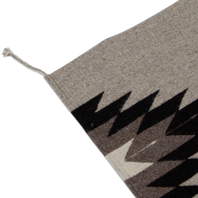 Zapotec wool area rug, 'River Stones' (2x3) - Handwoven Geometric Wool Area Rug from Mexico (2x3)