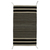 Zapotec wool area rug, 'Lines of Time' (2x3) - Wool Area Rug with Ivory and Ebony Stripes from Mexico (2x3)