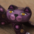 Wood alebrije figurine, 'Curiosity Cousin in Purple' - Handcrafted Purple Wood Alebrije Playful Cat Figurine (image 2b) thumbail