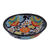 Ceramic bowls, 'Raining Flowers' (pair) - Hand-Painted Talavera Ceramic Bowls from Mexico (Pair) (image 2e) thumbail
