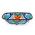 Ceramic serving bowl, 'Raining Flowers' - Hand-Painted Talavera Ceramic Serving Bowl from Mexico