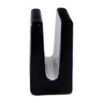 Ceramic napkin holder, 'Raining Flowers' - Hand-Painted Talavera Ceramic Napkin Holder from Mexico