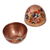 Copper decorative jar, 'Spring Egg' - Hand-Painted Floral Copper Decorative Jar from Mexico (image 2d) thumbail