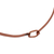 Copper collar necklace, 'Idyllic Fantasy' - Brushed-Satin Copper Collar Necklace from Mexico (image 2d) thumbail