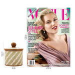 Ceramic decorative jar, 'Cloud Crossing in Green' - Green Striped Ceramic Cylindrical Decorative Jar