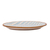 Ceramic platter, 'Cloud Crossing in Blue' - Handcrafted Blue and Ivory Striped Ceramic Platter