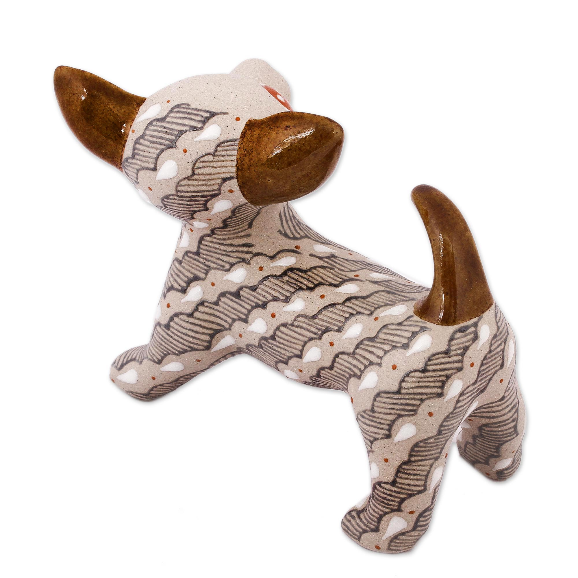 ceramic chihuahua statue