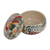 Ceramic decorative jar, 'Free Rooster' - Rooster Talavera-Style Ceramic Decorative Jar from Mexico (image 2d) thumbail