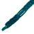 Cotton macrame wristband bracelet, 'Green Geometry' - Cotton Macrame Wristband Bracelet in Blue and Green (image 2b) thumbail