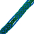 Cotton wristband bracelets, 'Viridian Geometry' (set of 3) - Cotton Wristband Bracelets in Blue and Viridian (Set of 3)