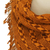 Cotton scarf, 'Mexican Sunrise' - Cotton Scarf in Sunrise and Mahogany from Mexico