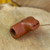 Ceramic whistle, 'Rustic Cross in Red' - Handmade Rustic Ceramic Whistle in Red from Mexico