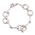 Sterling silver link bracelet, 'Enlaced' - High-Polish Sterling Silver Link Bracelet from Mexico (image 2a) thumbail