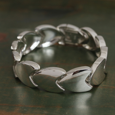 Shimmering Sterling Silver Singapore 8 Bracelet 10003B