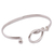 Sterling silver bangle bracelet, 'Gleaming Lasso' - Lasso Motif Sterling Silver Bangle Bracelet from Mexico (image 2b) thumbail