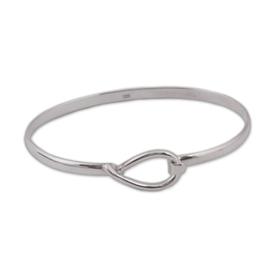 Taxco Silver Bangle Bracelet Crafted in Mexico