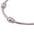Sterling silver bangle bracelet, 'Six Beads' - Gleaming Sterling Silver Bangle Bracelet from Mexico